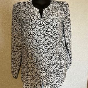 Hidden button blouse